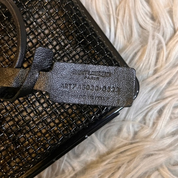 YSL Brass Lambskin Monogram Cassandre Cage Bag Black - Picture 5 of 11